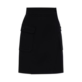 Max Mara Short Skirts, female, Black, Size: XS Autore Wrap Skirt