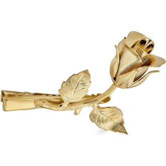 Epona Valley Rose & Vine Hair Clip in Gold at Nordstrom