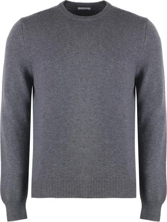 Malo Uma 361 Kasjmier trui met ronde hals - Heren - Cashmere truien - Grijs - 4XL - Kasjmier - Truien & Vesten