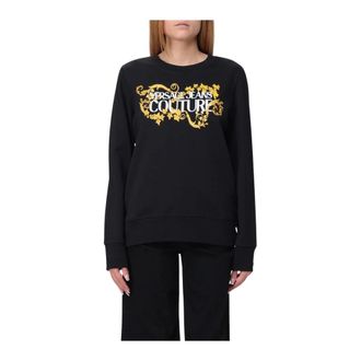 Versace Jeans Couture Sweatshirts, female, Black, XS, Logo Sweatshirt