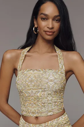 AFRM Aranya Mesh Halter Top