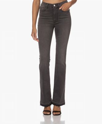 Frame Denim Le Super High Mini Boot Jeans In Tundra