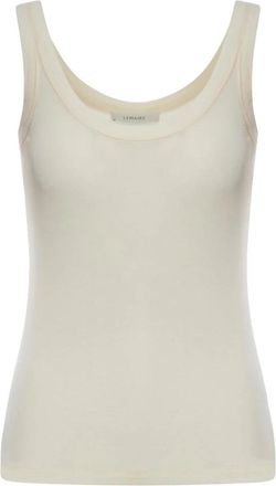 Christophe Lemaire Rib Tank Top - Dames - Tops zonder mouwen - Wit - S - Katoen - Tops