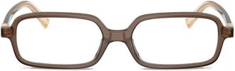 Miu Miu Eyewear Occhiali rettangolari - Marrone