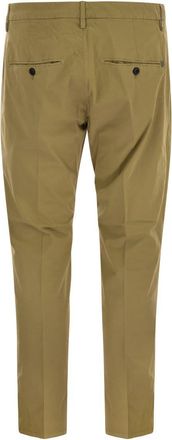 Dondup Mens Alfredo - Slim-fit Cotton Trousers - Sage Green - Size 31 (Waist)
