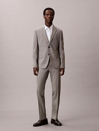 Calvin Klein Pantalones slim de pata de gallo