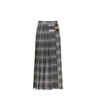 Max Mara Falda Prisma - Skirts - Mujer - Gris - S