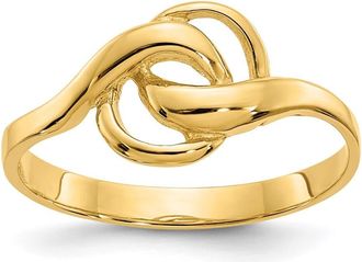 Diamond2Deal 14k Yellow Gold Free Form Ring