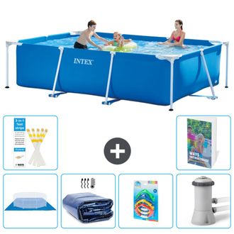 Intex Piscina Con Estructura Rectangular - 300x200x75 Cm - 7-piezas S46