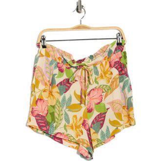 Roxy Hot Tropics Cover-Up Shorts in Tropic Multi at Nordstrom Rack, Size X-Small
