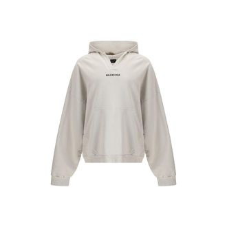 Balenciaga White Cotton Mens Sweatshirt