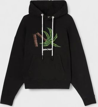 Palm Angels Mens Broken Black Hoody - Size 2XS