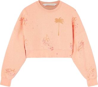Palm Angels Dames/Dames Sweatshirt met geverfd overhemd (Roze)