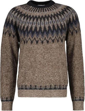 Roberto Collina Ronde hals gebreide kleding - Heren - Ronde hals truien - Veelkleurig - 2XL - Truien & Vesten