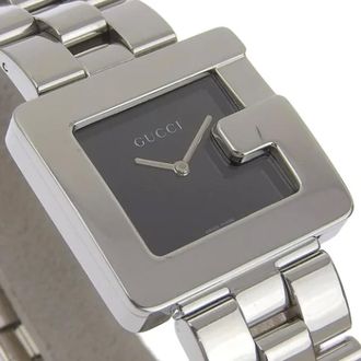 Gucci Pre-owned Stainless Steel watches - Dames - Pre-owned - Zwart - Maat: ONE Size