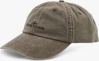 Stone Island Mens Hat Cotton Grey