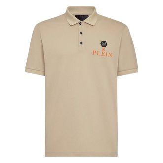 Philipp Plein Heren, Tops, Beige, Maat: 3XL Katoen