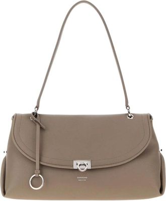 Ferragamo Watatemo Crossbody Tas - Dames - Schoudertassen - Grijs - ONE Size - Tassen
