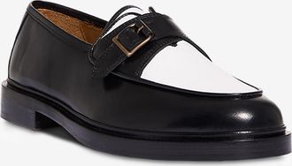 Jacques Solovi&egrave;re Mokassins aus zweifarbigem gl&auml;nzendem Leder Serge