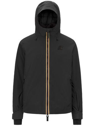 K-Way Black Lesarcs 2L Twill Hooded Jacket