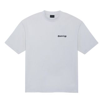 Balenciaga BB Logo T-Shirt White 612966TOVO99081