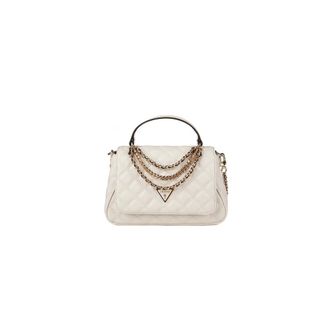 Guess Handbags, female, White, Size: ONE SIZE Giully Ii Top Handle Flap