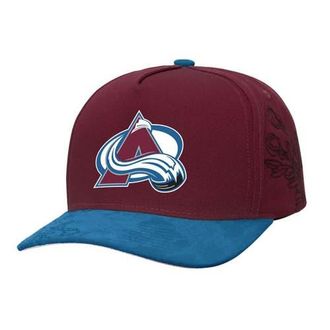 Mitchell & Ness Mens Mitchell & Ness Burgundy/Blue Colorado Avalanche May Flowers Pro Crown Adjustable Hat at Nordstrom