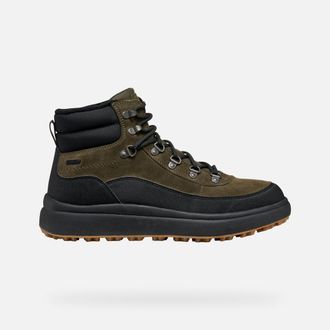 Geox Scarpe Granito + Grip Abx Uomo Verde Militare/nero