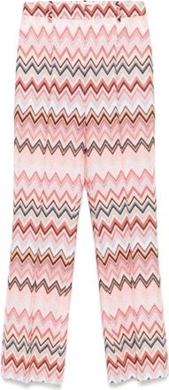 Missoni Stijlvolle damesbroek voor veelzijdige gelegenheden - Dames - Straight fit broeken - Veelkleurig - XS - Katoen - Broeken