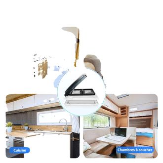 OEM Ventilador De Techo Para Autocaravana, Flujo De Aire Reversible, Mosquitera De Acero Inoxidable