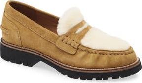 Rag & Bone Corey Genuine Shearling Penny Loafer in Csdsh at Nordstrom Rack, Size 7.5Us / 37.5Eu
