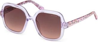 Guess Gu 00230 Wayfarer Zonnebril - unisex - Zonnebrillen - Paars - 48 MM - Accessoires