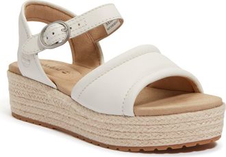 Timberland Santorini Sun Espadrille Sandal in Natural Full Grain at Nordstrom, Size 9