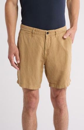 John Varvatos Johnny Flat Front Shorts in Light Camel at Nordstrom Rack, Size 34