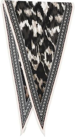 Pierre-Louis Mascia Foulard Aloeuw in seta - Nero