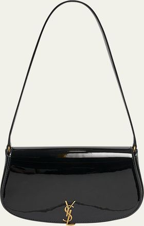 Saint Laurent Mini YSL Shoulder Bag in Patent Leather