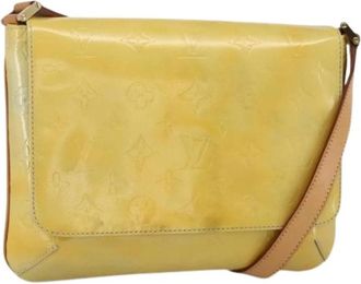 Louis Vuitton Pre-owned Vintage Schoudertas - Dames - Vintage Schoudertas - Beige - ONE Size - Leer - Vintage