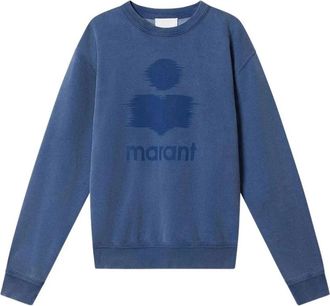 Isabel Marant Mikoy Sweatshirt - Heren - Sweatshirts - Blauw - M - Katoen - Hoodies & sweatvesten
