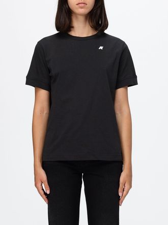 K-Way T-shirt girocollo in cotone con stampa logo sul retro