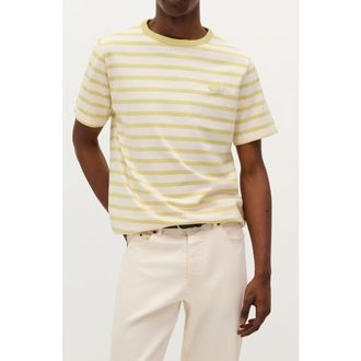 Scalpers Stripes Patch Tee in Melon at Nordstrom, Size Xx-Large Eu