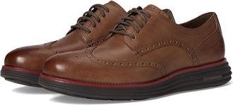 Cole Haan Original Grand Remastered Wing Tip Mens Lace Up Wing Tip Shoes Truffle/Claret/Dark Chocolate : 11.5 D - Medium, Leather