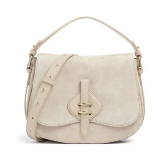 Coccinelle Suede Shoulder Bag - female - Coccinelle - Handbags - Beige - ONE SIZE - Bags
