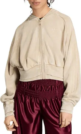 adidas Originals SST Double Layer Track Jacket in Khaki Three at Nordstrom, Size Xx-Small