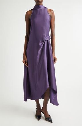 Reiss Michelle Satin Cocktail Dress in Purple at Nordstrom Rack, Size 10 Us / 14 Uk