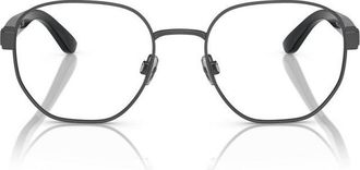 Polo Ralph Lauren Rectangle Full Rim Metal Frame Eyeglasses - Blue
