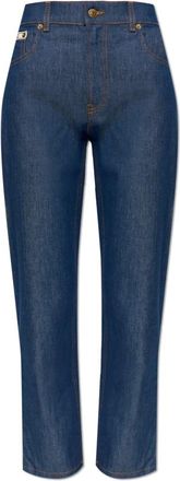 Moschino Tapered-leg Jeans - Dames - Cropped Jeans - Blauw - S - Katoen - Jeans