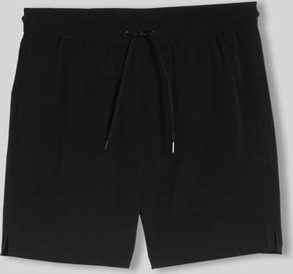 Tom Tailor Denim Relaxed Fit Sweatshorts mit Tunnelzug in Black, Gr&ouml;&szlig;e XXL
