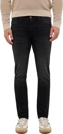 Mustang Slim-fit-Jeans MUSTANG Herren Style Oregon Slim, Herren, Gr. 34, L&auml;nge 34, schwarz (803 schwarz), Denim/Jeans, 99% Baumwolle, 1% Elasthan, unifarben, 