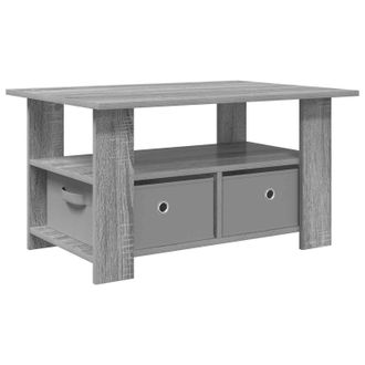 vidaXL Mesa De Caf&eacute; Gris Sonoma 77 X 55 X 42 Cm Madera De Ingenier&iacute;a Vidaxl
