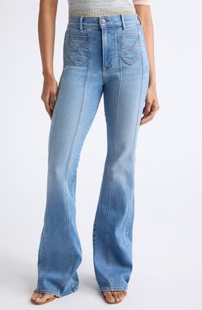 Veronica Beard Beverley High Waist Flare Jeans in Sneak Peek at Nordstrom, Size 27